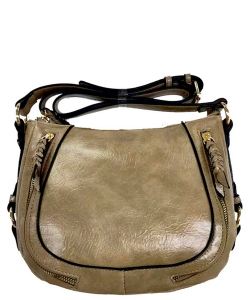 Fashion Saddle Crossbody Bag DL2678 STONE